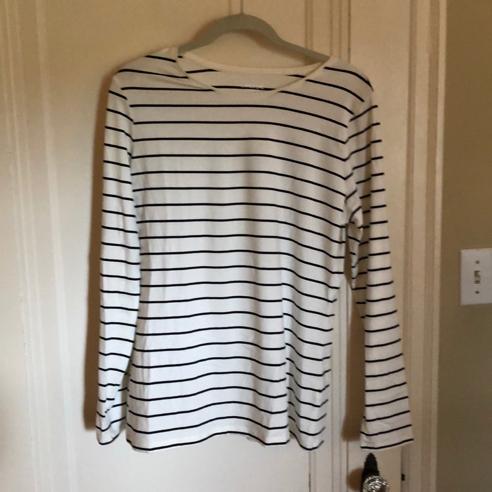 Black & white t-shirt Lands’ End Large